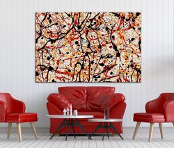 Abstract wall art canvas Contemporary art Large Abstract art Office wall decor Multicolored Multi panel canvas Living ro
