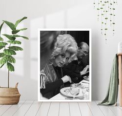 Dolly Parton Country Music Star Print Pop Singer Celebrity Poster Black White Retro Vintage Photography Canvas Framed Pr