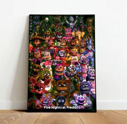 Five Nights at Freddy's Poster, Canvas Wall Art, Rolled Canvas Print, Canvas Wall Print, Game Poster-3