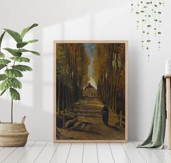 Rustic Autumn Countryside Landscape Vintage Painting Cabin Farmhouse Retro Wall Art Decor Canvas Frame Printed Poster Wa
