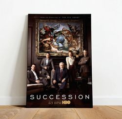 Succession Poster, Canvas Wall Art, Rolled Canvas Print, Canvas Wall Print, TV Show Poster