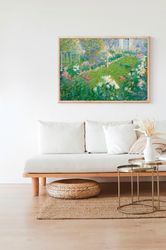 Summer Meadow Autumn Field Grass Landscape Canvas Print Poster Frame Painting Wall Art Room Farmhouse Country Decor Vint