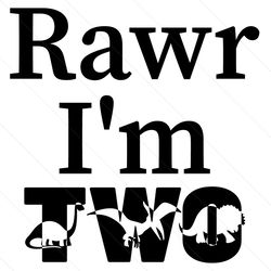 Rawr Im Two Svg