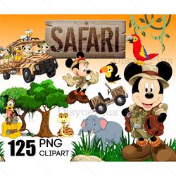 Mickey Mouse Safari Bundle PNG File