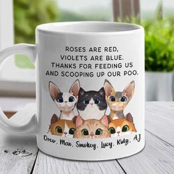 Violets Are Blue Thanks For Scooping Up Our Poo Personalized Mug 11oz