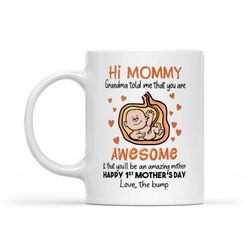 Best Mothers Day Gift Ideas, Happy 1st Mother's Day, Amazing Mother Mug Gift For Mom, New Mom Mug