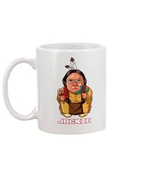 Customized Mug 11oz, Sitting Bull Funny Style Native American Christmas