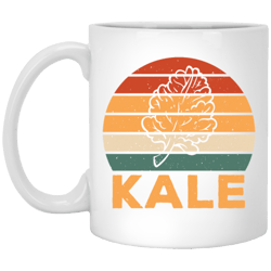 Kale Lover, Cabbage Gift, Retro Kale Gift, Love Kale Vintage White Mug
