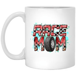 Love Race Mom, Best Gift For Race Mom, Love Momma Gift White Mug