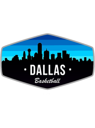 Dallas Basketball Hexagonal Sunset Premium