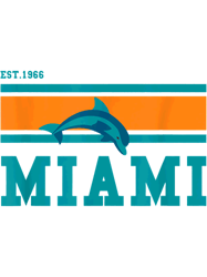Miami Sports Team Est.1966 Athletic Novelty Dolphin