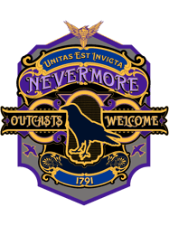 Nevermore Academy Ornate CrestWednesday