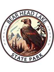 bear head lake state park minnesota bald eagle badge