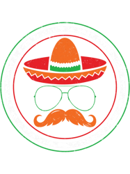 cinco de mayo , mustache face mexican hat, may 5 mexican fiesta mexico lover friends drinking t(2)