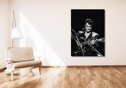elvis presley poster art, black and white wall art, vintage art print, photography print, fashion poster print, old holl