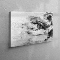 canvas home decor, canvas gift, 3d canvas, abstract printed, contemporary printed, smoking canvas print, abstract smoke