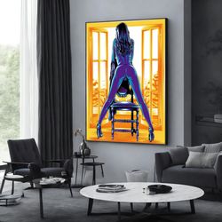 Nudity Wall Art, Erotic Canvas, Erotic Art Decor, Extra Large Wall Art, Wall Art Canvas Design, Framed Canvas Ready To H