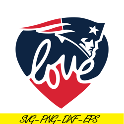 Love NE Patriots SVG, Football Team SVG, NFL Lovers SVG