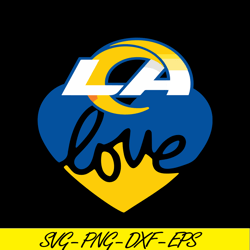 LA Rams Love PNG DXF EPS, Football Team PNG, NFL Lovers PNG NFL229112327