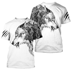 Tattoo Wolf T-Shirt For Men And Women
