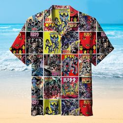 Vintage Rock Music Hawaiian Shirt, Cool And Active Ocean Shirt