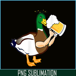 Drunken Duck With Beer PNG Beer Lover PNG Beer Party PNG
