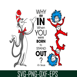 Why Fit In SVG, Dr Seuss SVG, Dr Seuss Quotes SVG DS2051223240