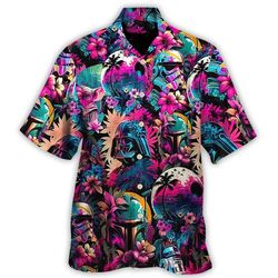 Special Star Wars Synthwave Hawaiian Shirt, Cool And Active Ocean Hawaiian Shirt