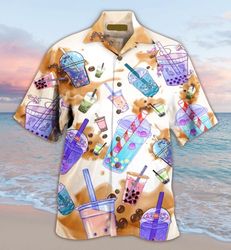 Bubble Tea Hawaiian Shirt