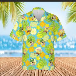 Spongebob Tropical Leaf Summer Hawaiian Shirt