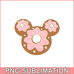 Donut mickey mouse gingerbread svg