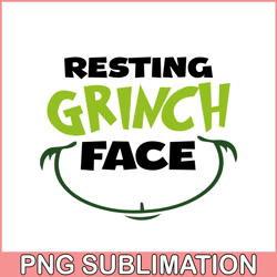 Resting grinch face png