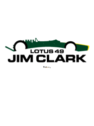 Jim ClarkLotus 49 Cutout