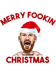 Merry Fookin Christmas with Conor McGregor in a Santa Claus Hat for the Holidays