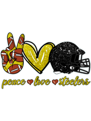 Peace Love SteelersFootball Team Active