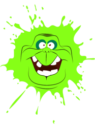 Cartoon style slimer (Ghostbusters)
