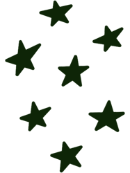 dark green star s