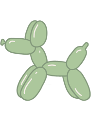 Green Balloon Dog