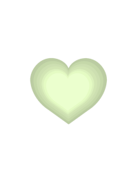 Sage Green Heart