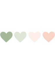 Sage Green Hearts(2)