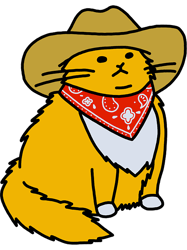 Meowdy Cowboy Cat