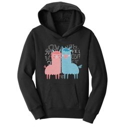 Love Heart Llamas: Kids Unisex Hoodie – Warm & Stylish Sweatshirt