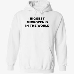 World s Largest Micropenis Hoodie: Embrace Uniqueness white