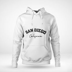 San Diego California Baseball Tee Positive Dream Hoodie Printed