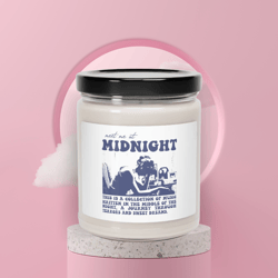taylor swift midnight wax candle - special present for swiftie, lover