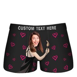 Custom Face Boxer Briefs Personalized Photo underwear, briefs with photo, gift for husband, boyfriend Wedding gift, Vale
