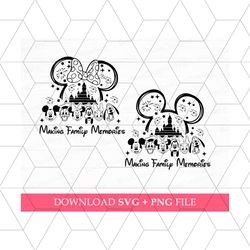 Making Family Memories Svg, Family Vacation Svg, Mouse and Friends Svg