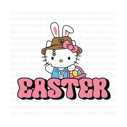 Cute Kawai Kitty Easter SVG, Easter Svg, Kitty Easter Svg, Easter Png, Easter Bunny Svg, Easter Sublimation Design, Digi