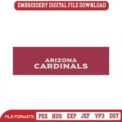 Logo Arizona Cardinals Banners Embroidery Designs File, Arizona Cardinals