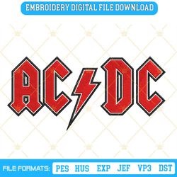 ACDC Logo Embroidery Designs, ACDC Embroidery Design File